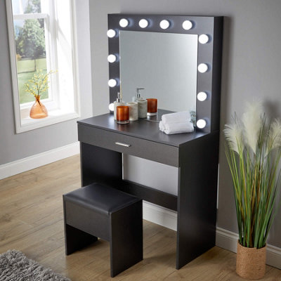 blue dress for baby girl Hollywood LED Light Mirror & Dressing Table Set – White & Black Vanity –  Uncle Wiener's Wholesale