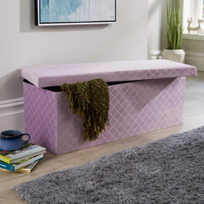 Extra long shop storage ottoman