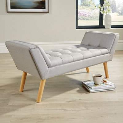 Small deals grey bench