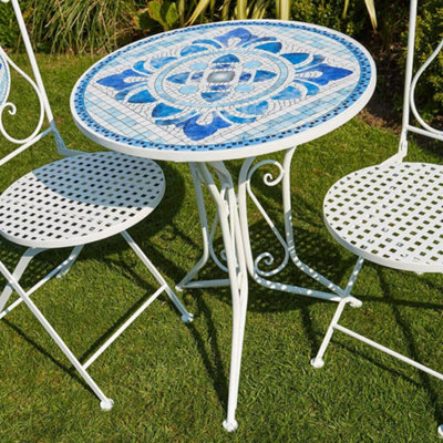 Mosaic bistro deals set 4 chairs