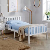 Home Source Florida 3FT Single Wooden Bed Frame White