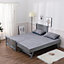 Home Source Florida Single Guest Bed with Trundle Grey