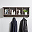 Home Source Formby Coat Towel Floating Storage Shelf Grey