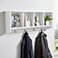 Home Source Formby Coat Towel Floating Storage Shelf White