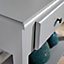 Home Source Garda 2 Drawer Hallway Console Table Grey