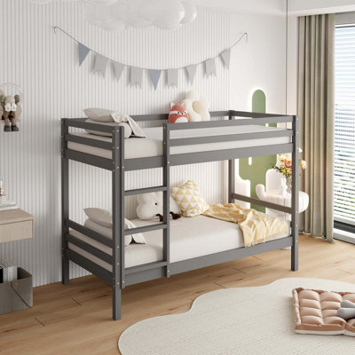 Home Source Hendon Children's Single Bunk Bed Grey