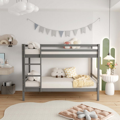 Home Source Hendon Children's Single Bunk Bed Grey