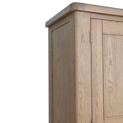 Home Source Holcombe Fully Assembled Solid Wood with Oak Veneer Large ...