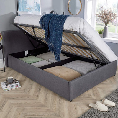 【hy100602】socph bed double Home Source Horizon Double Side Lift Ottoman Storage Bed Frame