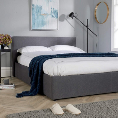 Home Source Horizon Double Side Lift Ottoman Storage Bed Frame