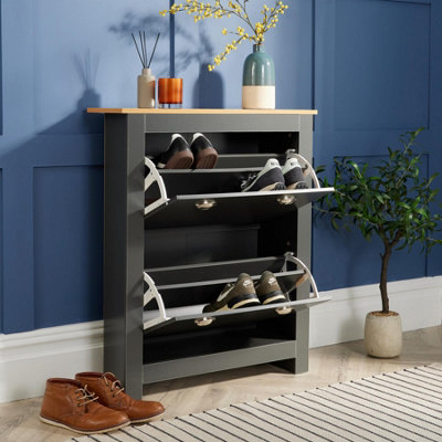 Grey shoe deals storage cupboard