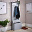 Home Source Lincoln Hallway Coat and Shoe Storage Bench Unit Grey