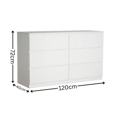 Curated visual reference: Home Source Lugano Black 6 Drawer Wide Chest Of Drawers Photo Inspiration