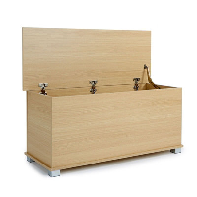 Oak effect storage discount box