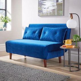 Home Source Morella Blue Double Sofa Bed
