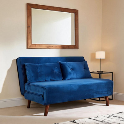 Home Source Morella Blue Double Sofa Bed
