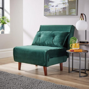 Home Source Morella Green Single Sofa Bed