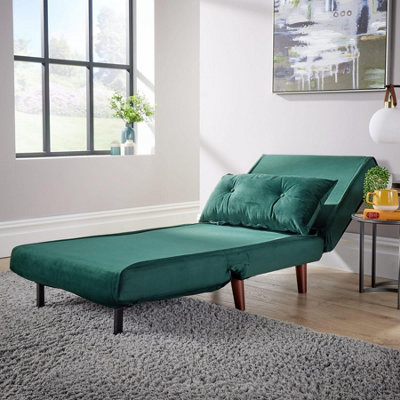 Home Source Morella Green Single Sofa Bed