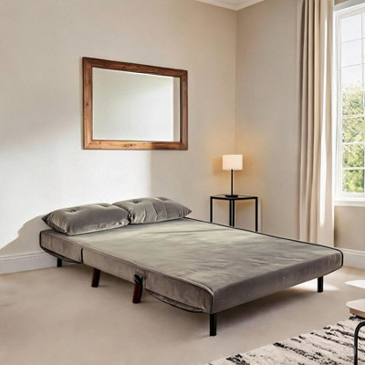 Home Source Morella Grey Double Sofa Bed