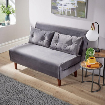 Home Source Morella Grey Double Sofa Bed