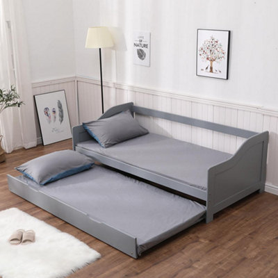 Home Source Naples Guest Bed Grey