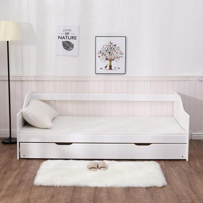 Home Source Naples Guest Bed White