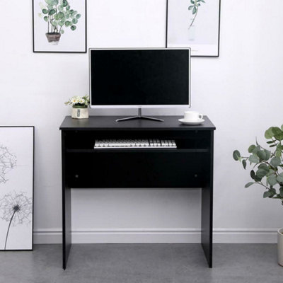 Small black home on sale office desk