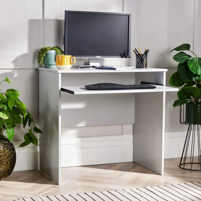 Home Source Newport Space Saving Computer Office Desk Grey