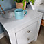 Home Source Nyon 2 Drawer Bedside Grey