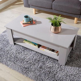 Home Source Orlando Lift Up Storage Coffee Table Grey