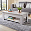 Home Source Orlando Lift Up Storage Coffee Table Grey