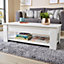 Home Source Orlando Lift Up Storage Coffee Table White