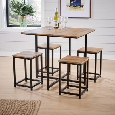 Stool with metal legs hot sale