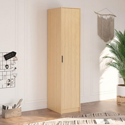 Home Source Phoenix 1 Door Wardrobe Oak