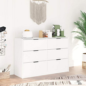 Home Source Phoenix Chest 6 Drawers White