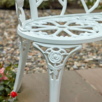 White garden bench b&q discount