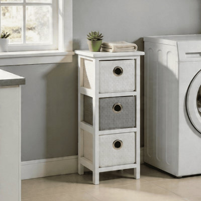 Home Source Sandringham Fully Assembled 3 Drawer Storage Chest Unit ...