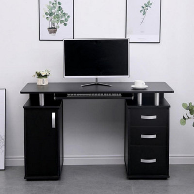 Black drawers shop for desk