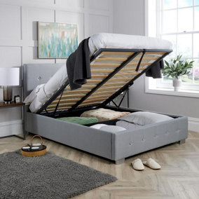 Home Source Savannah Gas End Lift Double  4ft 6 Ottoman Bed
