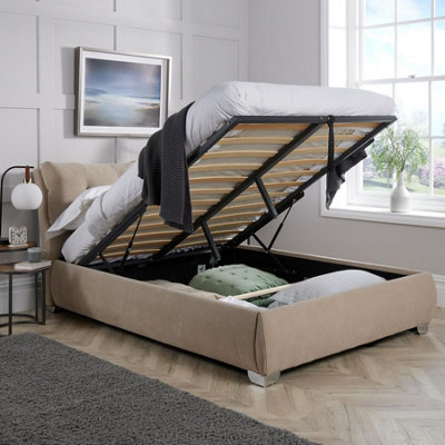 Home Source Sedona Gas End Lift King 5ft Velvet Bed