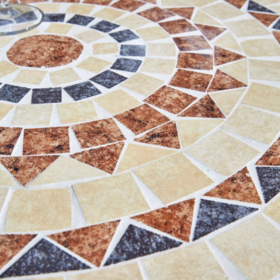 Home Source Sunflower Mosaic Bistro Set