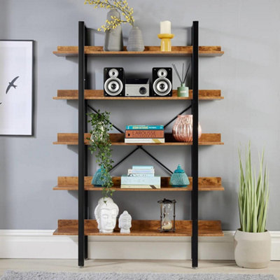 Bookshelf deals rustic wood