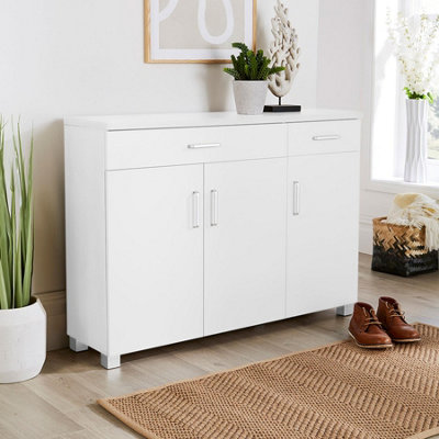 White shoe cabinet with doors sale