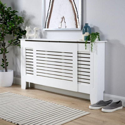 Home Source York Extending Radiator Cover White