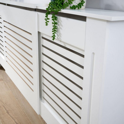 Home Source York Extending Radiator Cover White
