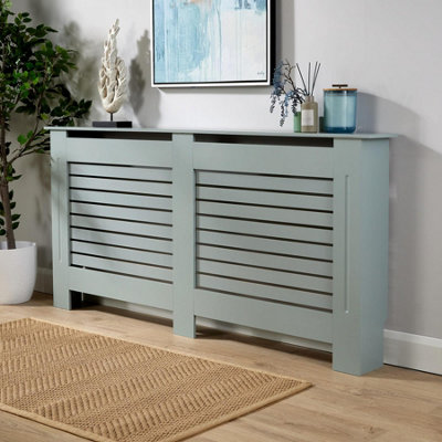 Home Source York Extra Large Radiator Cover Grey