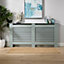 Home Source York Extra Large Radiator Cover Grey