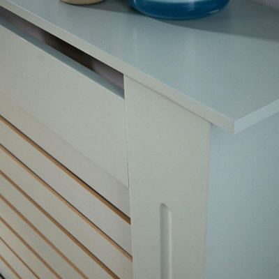 Home Source York Extra Large Radiator Cover Grey