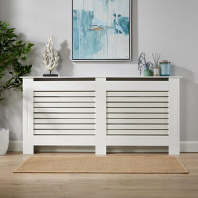 Home Source York Extra Large Radiator Cover White