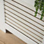 Home Source York Large Radiator Cover White